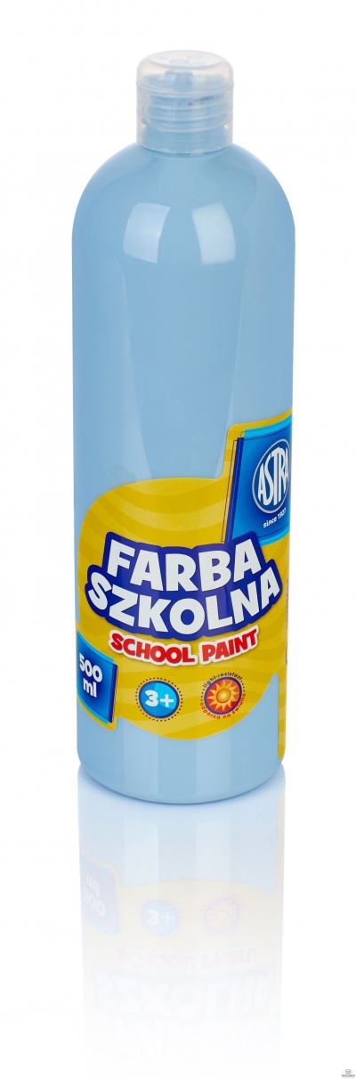 Farba szkolna Astra 500 ml - błękitna, 301112006