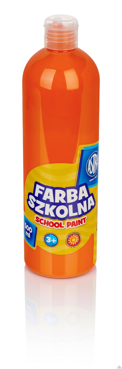 Farba szkolna Astra 500 ml - pomarańczowa, 301112007