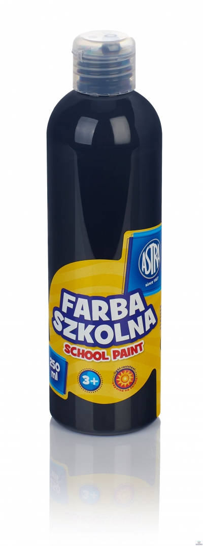 Farba szkolna Astra 250 ml - czarna, 301217018