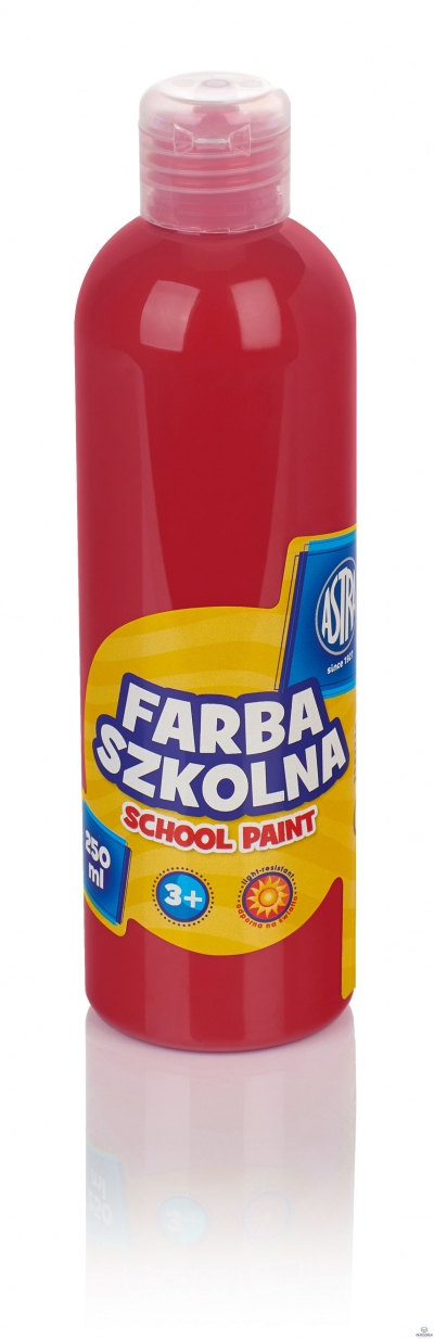 Farba szkolna Astra 250 ml - czerwona, 301217012
