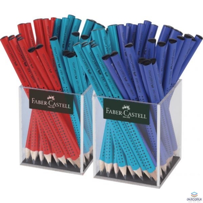 Ołówek  JUMBO GRIP (3x24szt)czerwony/niebieski/turkus. FC11970 FABER CASTEL