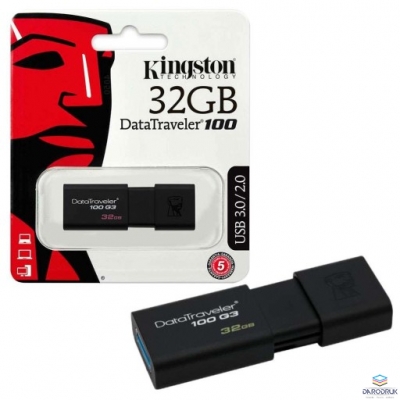 Pamięć Pendrive USB KINGSTON 32GB 3.0 DT100G3/32GB DataTravelr100
