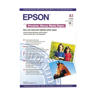 Papier Epson - Premium Glossy Photo | A3 | 255g/m3 | 20 ark.