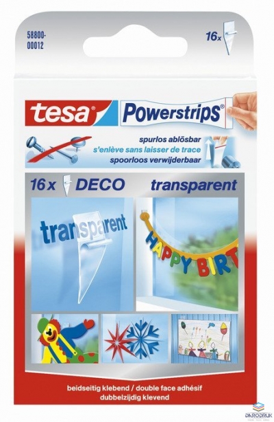 Plastry samoprzylepne TESA Powerstripsdeco Kpl.16szt. 58800-00016-00 TS
