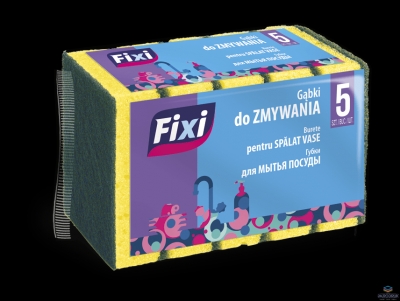 Zmywaki gąbka do zmywania (5 szt.) FIXI MAXI 6015214